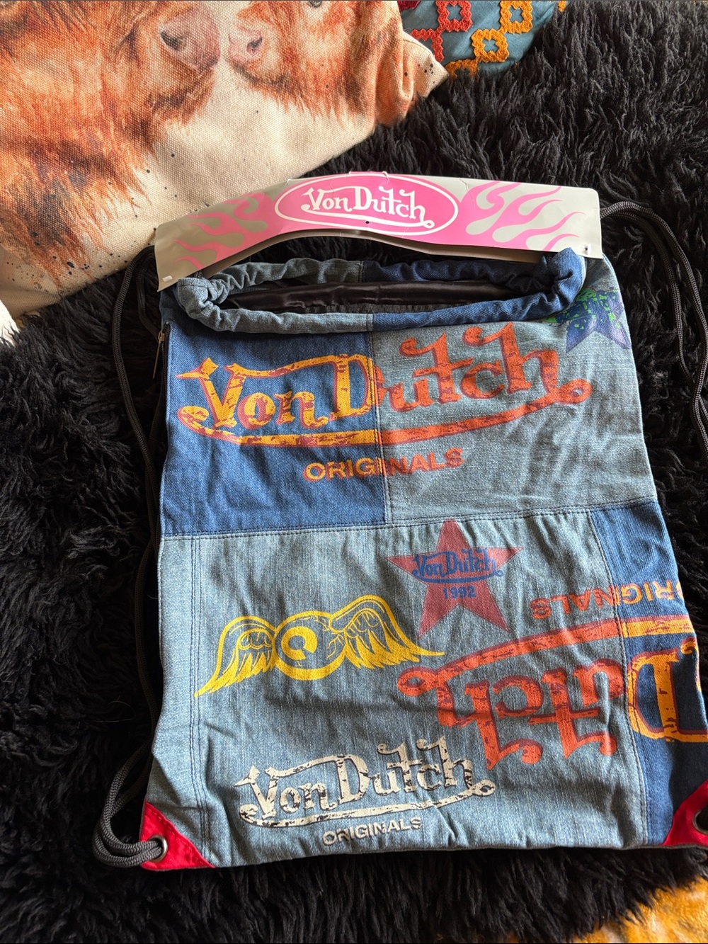Von Dutch Drawstring backpack
